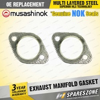 2 x Exhaust Manifold Flange Gasket for Hyundai Sonata Y2 Y3 V6 12v 90-98 58.5mm