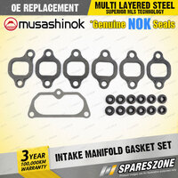 Intake Manifold Gasket Set With Bolt Seals for Toyota Coaster HZB30 HZB50 I6 12V