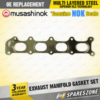 Exhaust Manifold Gasket Set for Peugeot 206 307 CC 406 407 ST 2.0L 2.2L I4 16V