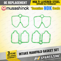 Inner + Outer Intake Manifold Gasket Set for Peugeot 306 N3 N5 1.8L 2.0L I4 8V
