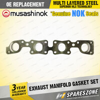Exhaust Manifold Gasket Set for Toyota Landcruiser LJ70RV LJ78R Hilux LN130R I4