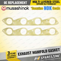 2 x Exhaust Manifold Gaskets for Chevrolet C1500 C2500 C30 Camaro Corvette R2500
