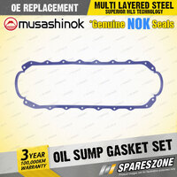 Oil Sump Gasket Set Silicone for Holden Torana LX Kingswood Panel Van Utility WB