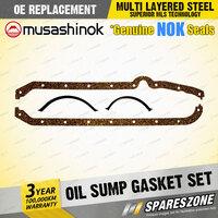 Oil Sump Gasket Set Cork Sides & Rubber Ends for Holden H Series HK HT V8 16V