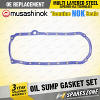 Oil Sump Gasket Set Silicone for Holden H Series HK HT V8 16V 03/1968-07/1970