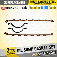 Oil Sump Gasket Set Rubber Ends for Holden Commodore Police VT VR VS V8 16V