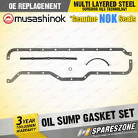 Oil Sump Gasket Set for Dodge D5N 200 300 400 500 4.0L I6 12V 245 OHV 1973-1979