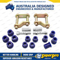 SuperPro Rear Greasable Shackle and Bush Kit for Nissan Navara D40 2005-2014