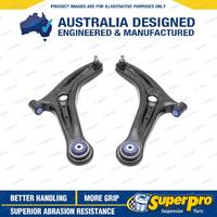 Front SuperPro Control Arm Lower Kit for Ford Fiesta MK7 suits ST with 14mm bolt