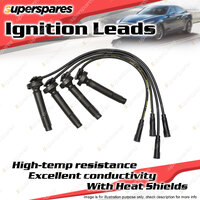 Ignition Leads with Heat Shields for Daewoo Cielo GL 1.5L 4 Cyl 94-98