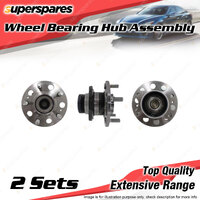 2x Rear Wheel Bearing Hub Ass for Hyundai i40 VF 1.6L D4FD I4 DOHC 4v 2011-2019