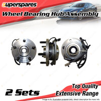 2x Front Wheel Bearing Hub Ass for Jeep Commander XH Grand Cherokee WH V8 05-11
