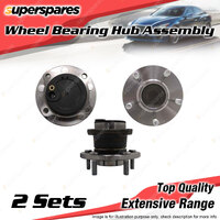 2x Rear Wheel Bearing Hub Ass for Mazda 3 BK BL 2.0 2.2 2.3 2.5L I4 SOHC 03-14