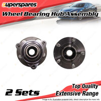2x Front Wheel Bearing Hub Assembly for Opel Astra PJ 1.4L A14NET I4 2012-2013