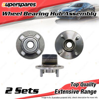 2x Rear Wheel Bearing Hub Ass for Proton Jumbuck 1.5L 4G15 I4 SOHC 3v 2003-2013