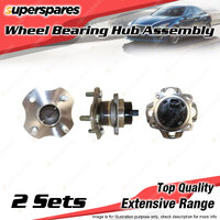 2x Rear Wheel Bearing Hub Assembly for Toyota Corolla ZZE122R ZZE123R 1.8L ABS
