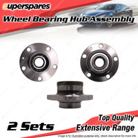 2x Rear Wheel Bearing Hub Ass for Volkswagen Polo 9N 6R 6C I4 SOHC 2002-2018