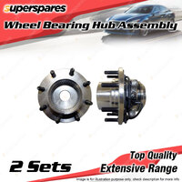 2x Front Wheel Bearing Hub Assembly for Ford F250 V8 OHV ABS Dual Rear Wheels