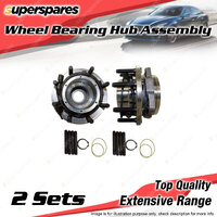2x Front Wheel Bearing Hub Assembly for Ford F250 F350 V8 Single Rear Wheels