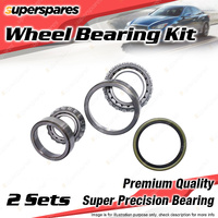 2x Front Wheel Bearing Kit for Isuzu ELF NLR85 3.0L Diesel 110kW 2006-On