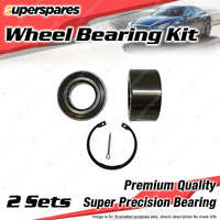 2x Front Wheel Bearing Kit for Mitsubishi ASX XA XB XC XD ABS Magnetic Seal