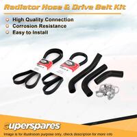 Radiator Hose + Gates Belt Kit for Daihatsu Feroza F300 1.6L HDE without A/C
