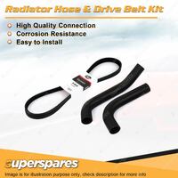 Radiator Hose + Gates Belt Kit for Ford Econovan 1.8L OHC Carb F8 1984-1986
