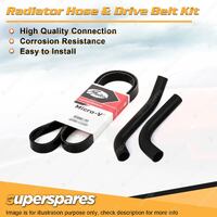 Radiator Hose + Gates Belt Kit for Ford Laser KJ KJII KL 1.8L 94-97 without A/C