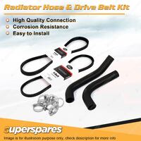 Radiator Hose + Gates Belt Kit for Holden Rodeo KBD27 KBD42 2.2L 1981-1985