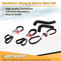 Radiator Hose + Gates Belt Kit for Honda Accord 2.0L 12V EFI A20A4 1987-1989