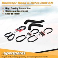 Radiator Hose + Gates Belt Kit for Toyota Corona RT104 RT118 RT132 RT133 2.0L