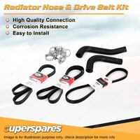 Radiator Hose + Gates Belt Kit for Toyota Hiace RZH 100 103 113 125 125R 133 183