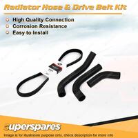 Radiator Hose + Gates Belt Kit for Mitsubishi Sigma GE 1.6L G32B 1977-1980