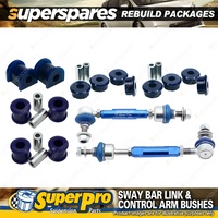 Rear SuperPro Control Arm Sway Bar Bush Kit for Toyota Prado 120 Series 02-10