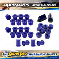 Front + Rear SuperPro Suspenison Bush Kit for Holden Drover QB 4WD Hardtop 85-87