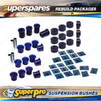 F+R Superpro Suspenison Bush Kit for Nissan Patrol MQ Round Headlights 80-83