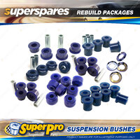 Front + Rear SuperPro Suspenison Bush Kit for Nissan Urvan E24 1987-1997