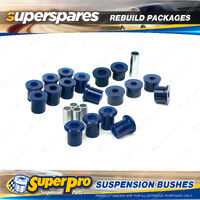 Front + Rear SuperPro Suspenison Bush Kit for Nissan Vanette C20 KC120 1982-1987