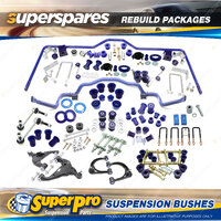 Front + Rear Superpro Suspenison Bush Kit for Toyota Hilux KUN26 GGN25 4WD 05-15