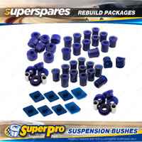 Front + Rear Superpro Suspenison Bush Kit for Toyota Landcruiser 43 45 47 72-80