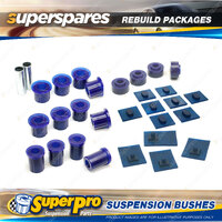 Rear SuperPro Suspenison Bush Kit for Nissan Patrol MQ Round Headlights 80-83