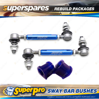 Front SuperPro Sway Bar Link Mount Bush Rebuild Kit for Ford Laser KN 1999-2001