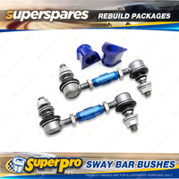 Front SuperPro Sway Bar Rebuild Kit for Alfa Romeo 147 937 156 932 1997-2010