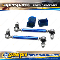 Front SuperPro Sway Bar Rebuild Kit for Holden Nova LE LF LG 1989-1997