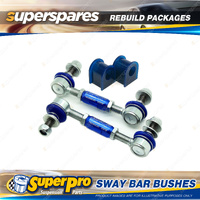 Front SuperPro Sway Bar Link + Mount Bush Rebuild Kit for Lexus LS XF10 89-94