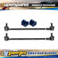 Front SuperPro Sway Bar Rebuild Kit for Holden Frontera MX Rodeo RA 1999-2008