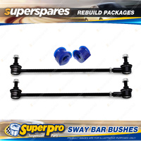 Front SuperPro Sway Bar Rebuild Kit for Suzuki Swift MK 3 2005-2010