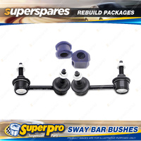 Front SuperPro Sway Bar Rebuild Kit for Ford Falcon AU Series I II III 1998-2002