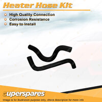 Heater Hose Set for Ford Laser KE TX3 Turbo 1.6L DOHC TEFI B6 1987-1990