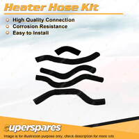 Heater Hose Set for Holden Rodeo TF 2.3L 4 cyl 8V SOHC Carb 4ZD1 1991-1993